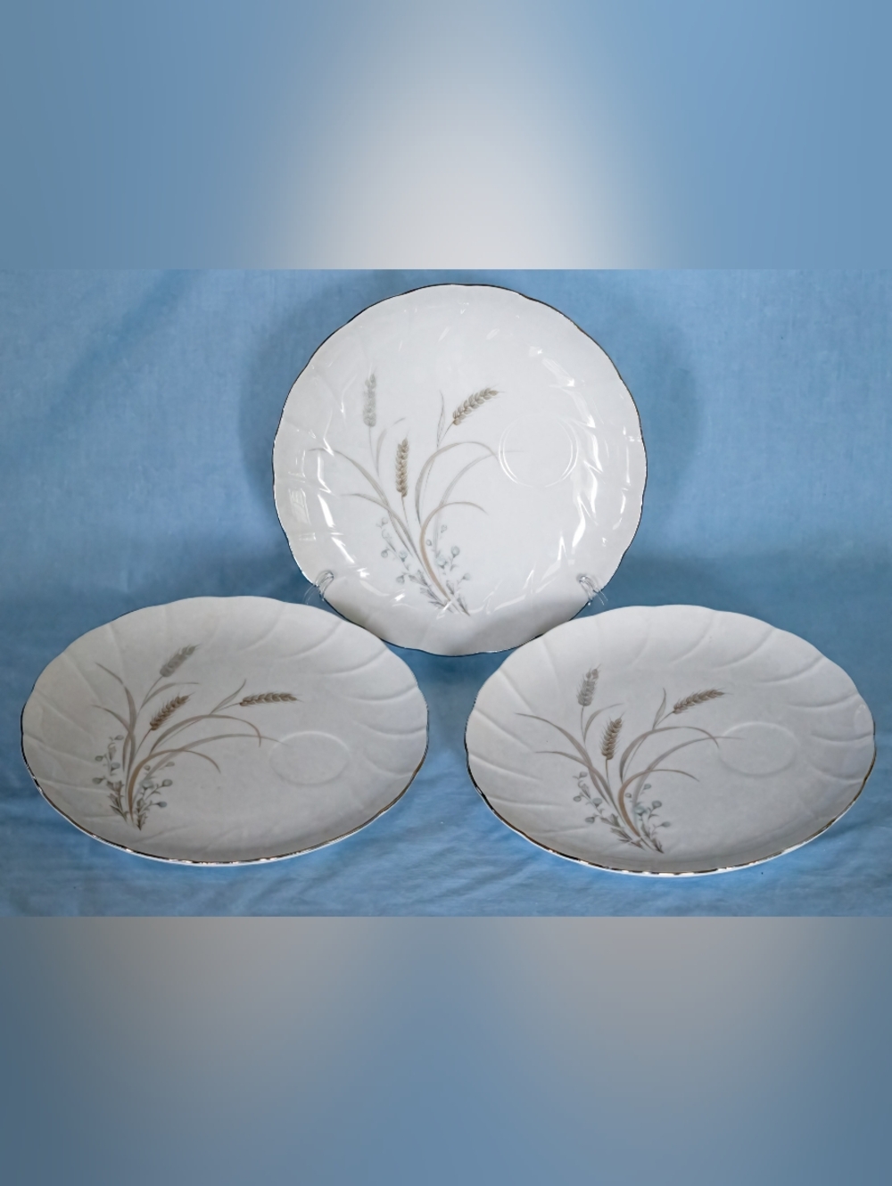 Beautiful Adair Laurel China Snack Plates 3 Set